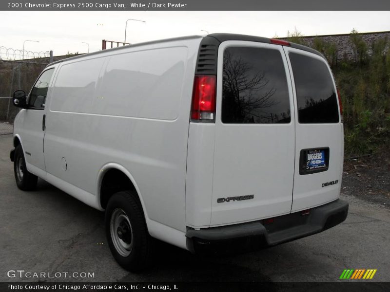 White / Dark Pewter 2001 Chevrolet Express 2500 Cargo Van