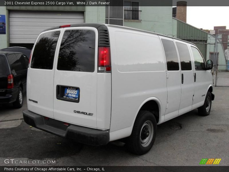 White / Dark Pewter 2001 Chevrolet Express 2500 Cargo Van