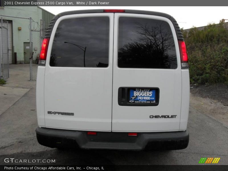 White / Dark Pewter 2001 Chevrolet Express 2500 Cargo Van