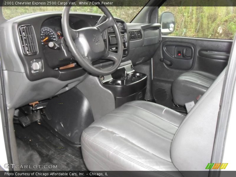 White / Dark Pewter 2001 Chevrolet Express 2500 Cargo Van