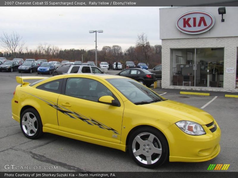 Rally Yellow / Ebony/Yellow 2007 Chevrolet Cobalt SS Supercharged Coupe