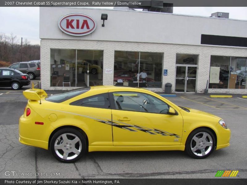 Rally Yellow / Ebony/Yellow 2007 Chevrolet Cobalt SS Supercharged Coupe