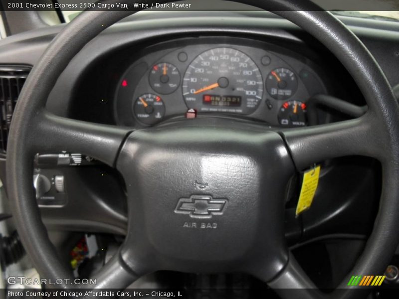 White / Dark Pewter 2001 Chevrolet Express 2500 Cargo Van