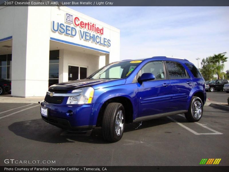 Laser Blue Metallic / Light Gray 2007 Chevrolet Equinox LT AWD