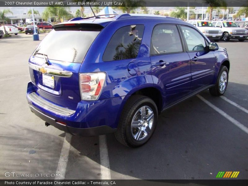 Laser Blue Metallic / Light Gray 2007 Chevrolet Equinox LT AWD
