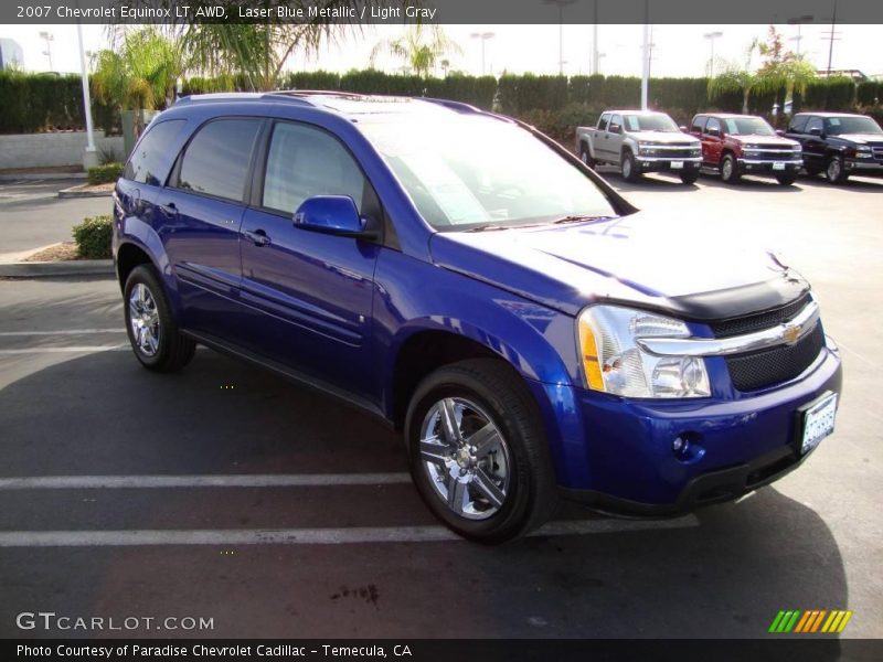 Laser Blue Metallic / Light Gray 2007 Chevrolet Equinox LT AWD