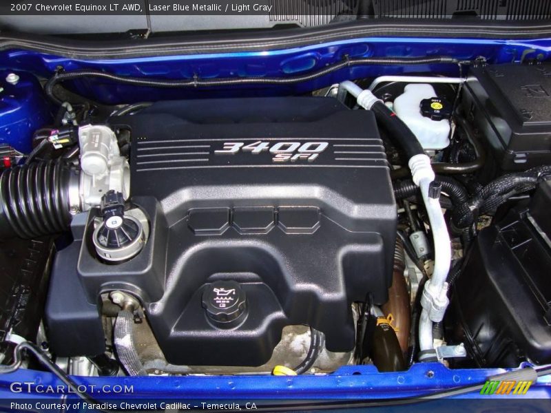 Laser Blue Metallic / Light Gray 2007 Chevrolet Equinox LT AWD