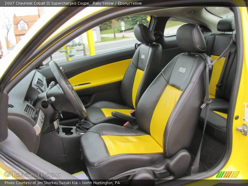 Rally Yellow / Ebony/Yellow 2007 Chevrolet Cobalt SS Supercharged Coupe