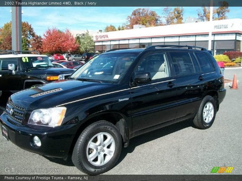 Black / Ivory 2002 Toyota Highlander Limited 4WD