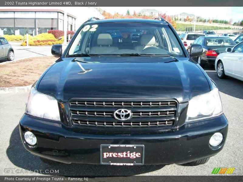 Black / Ivory 2002 Toyota Highlander Limited 4WD