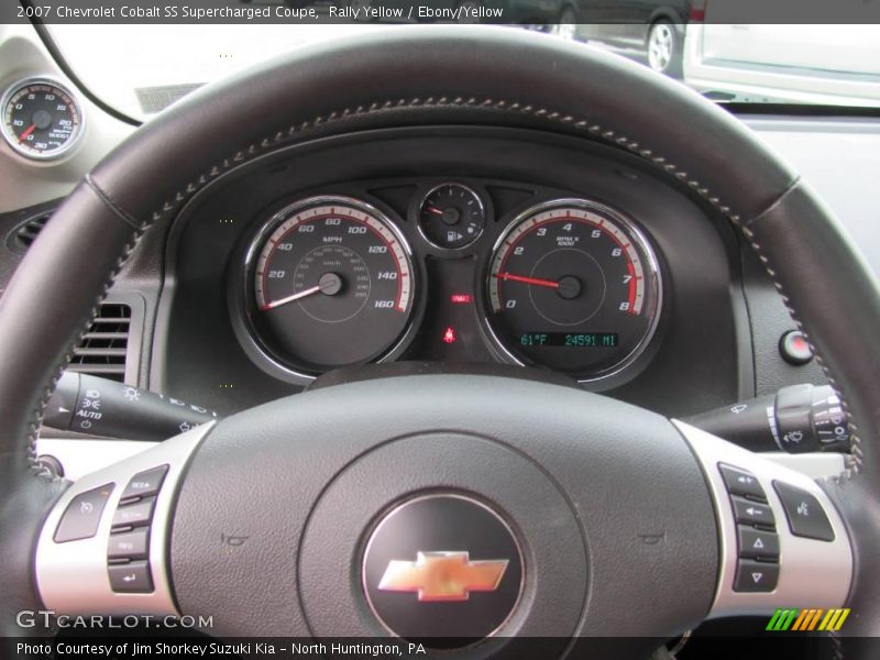 Rally Yellow / Ebony/Yellow 2007 Chevrolet Cobalt SS Supercharged Coupe