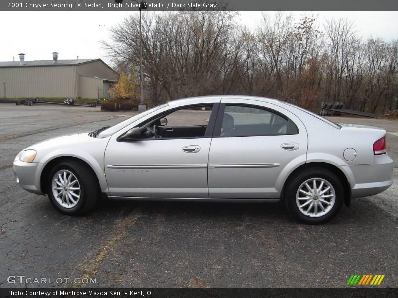 Bright Silver Metallic / Dark Slate Gray 2001 Chrysler Sebring LXi Sedan