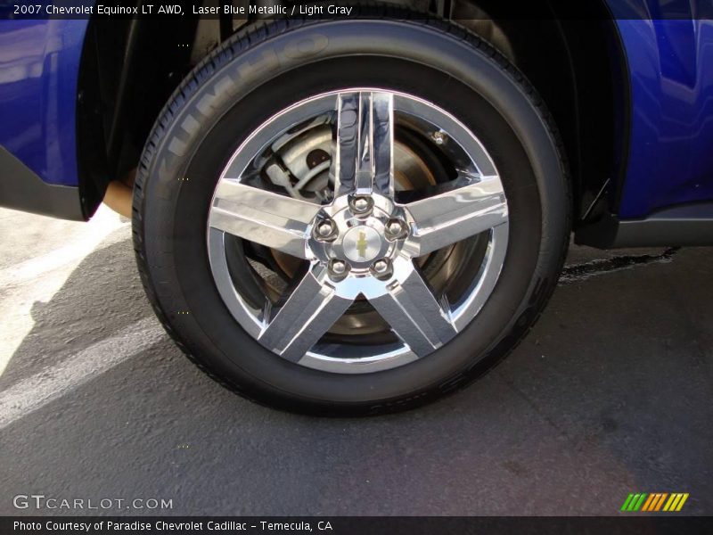 Laser Blue Metallic / Light Gray 2007 Chevrolet Equinox LT AWD