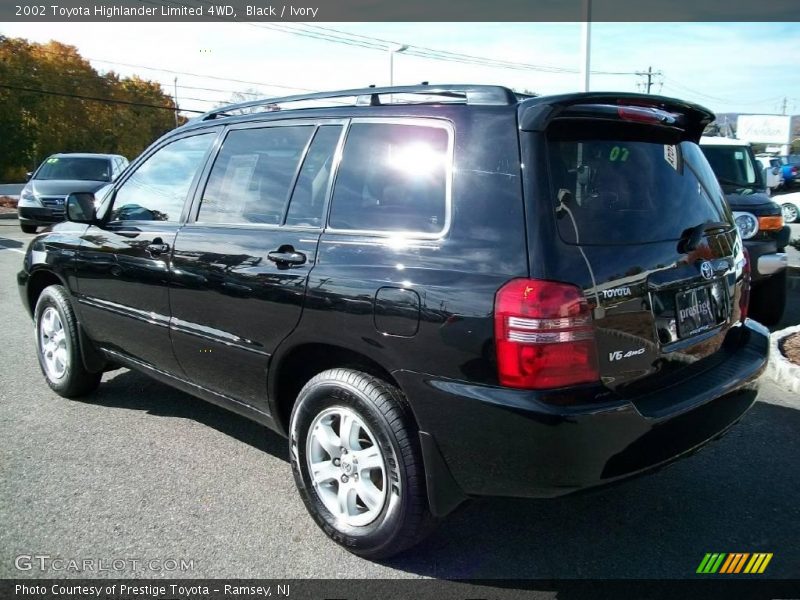 Black / Ivory 2002 Toyota Highlander Limited 4WD