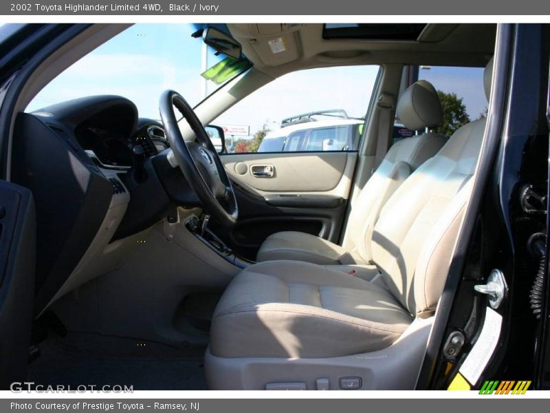 Black / Ivory 2002 Toyota Highlander Limited 4WD