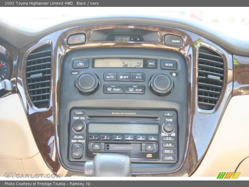 Black / Ivory 2002 Toyota Highlander Limited 4WD