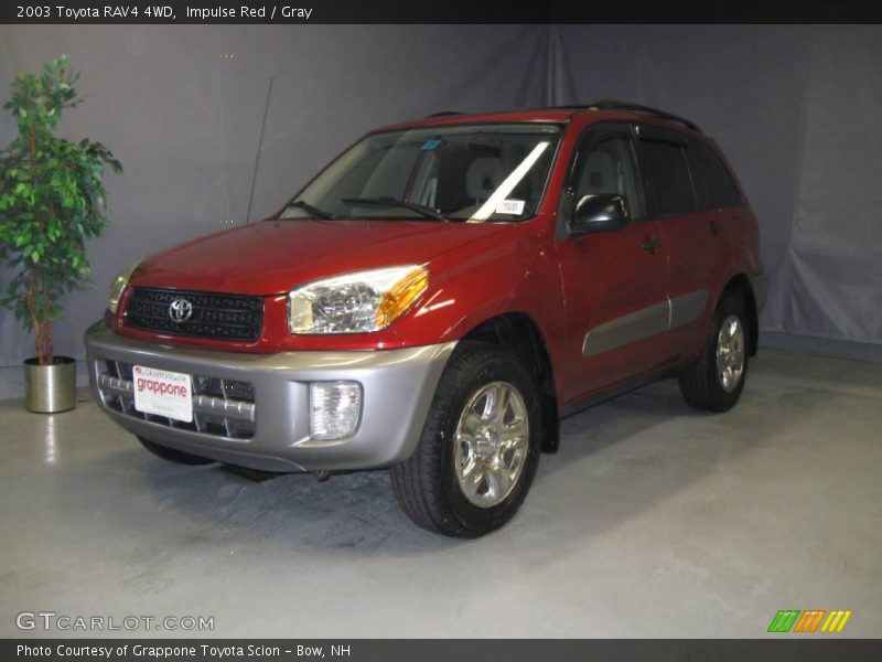 Impulse Red / Gray 2003 Toyota RAV4 4WD