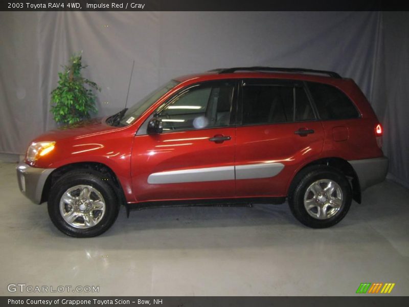 Impulse Red / Gray 2003 Toyota RAV4 4WD