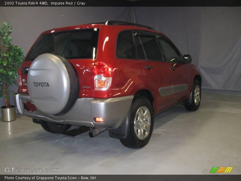Impulse Red / Gray 2003 Toyota RAV4 4WD