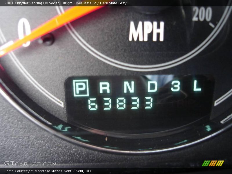 Bright Silver Metallic / Dark Slate Gray 2001 Chrysler Sebring LXi Sedan