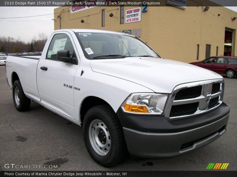 Stone White / Dark Slate/Medium Graystone 2010 Dodge Ram 1500 ST Regular Cab 4x4