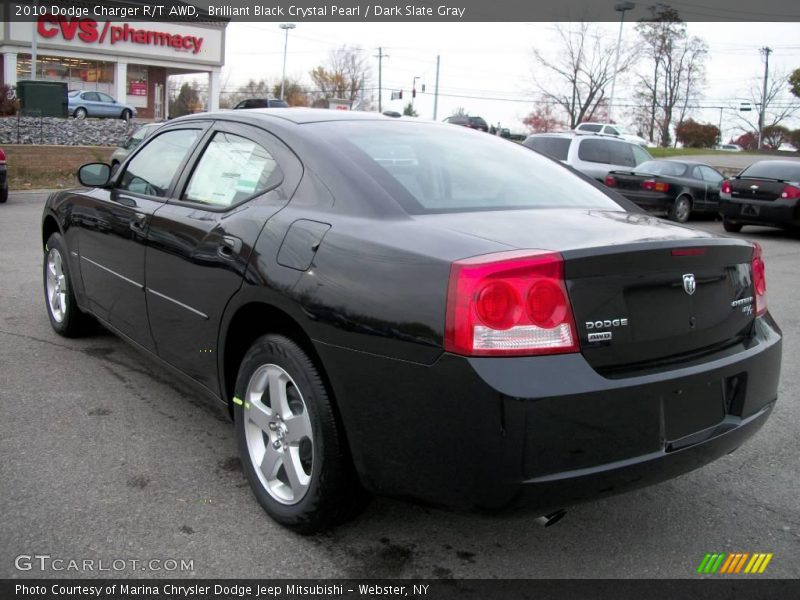 Brilliant Black Crystal Pearl / Dark Slate Gray 2010 Dodge Charger R/T AWD