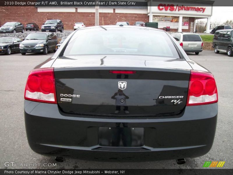 Brilliant Black Crystal Pearl / Dark Slate Gray 2010 Dodge Charger R/T AWD
