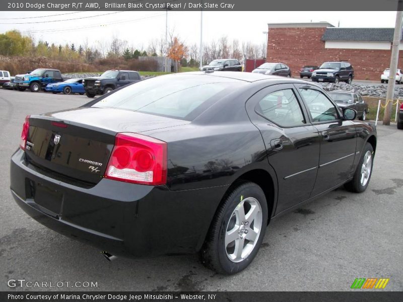 Brilliant Black Crystal Pearl / Dark Slate Gray 2010 Dodge Charger R/T AWD