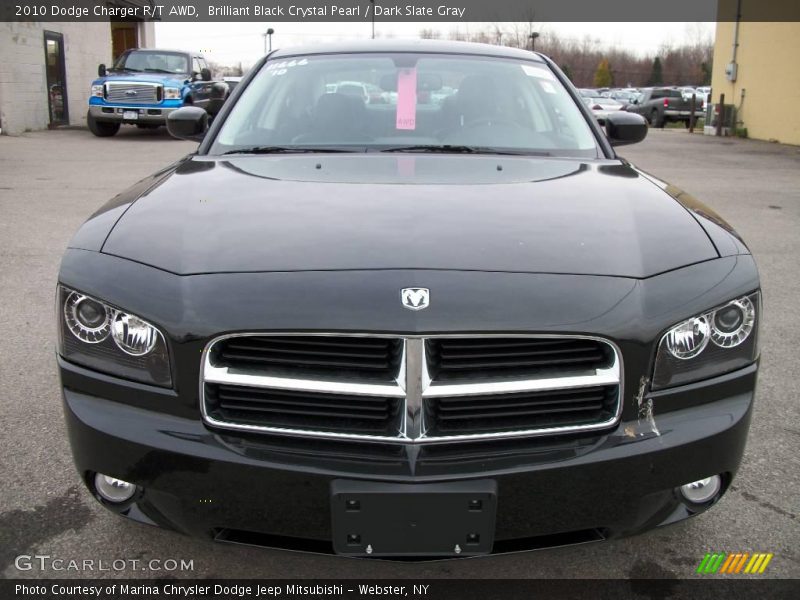 Brilliant Black Crystal Pearl / Dark Slate Gray 2010 Dodge Charger R/T AWD