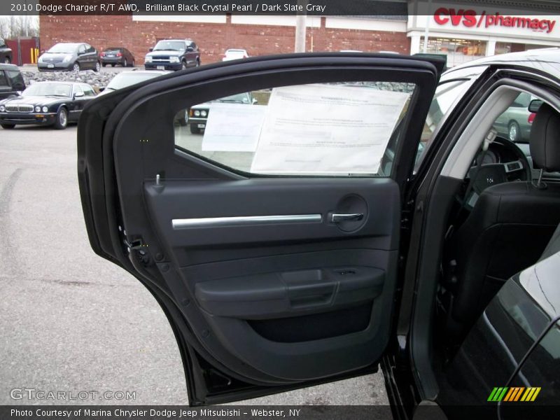 Brilliant Black Crystal Pearl / Dark Slate Gray 2010 Dodge Charger R/T AWD