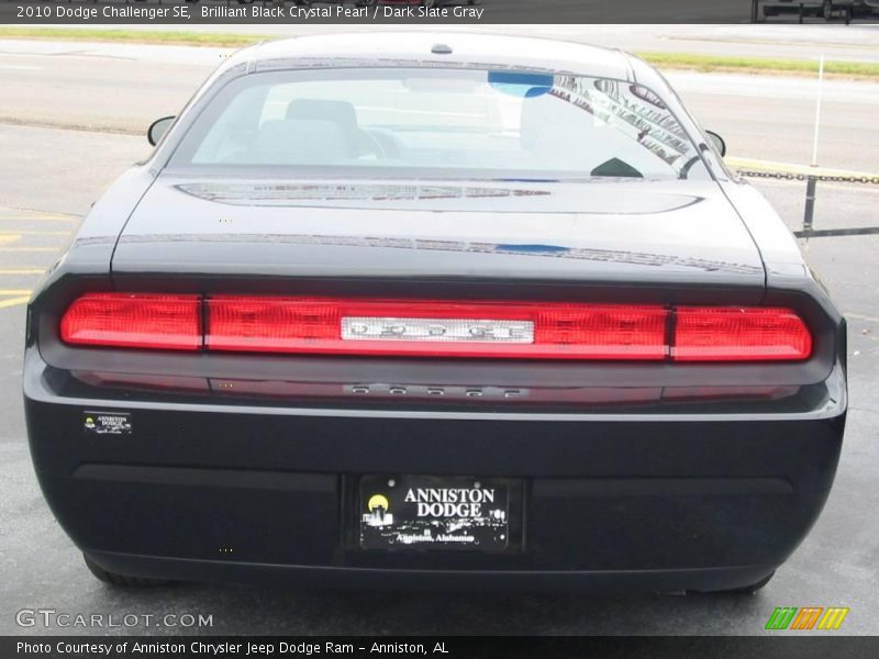 Brilliant Black Crystal Pearl / Dark Slate Gray 2010 Dodge Challenger SE