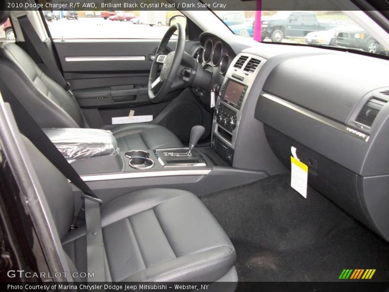 Brilliant Black Crystal Pearl / Dark Slate Gray 2010 Dodge Charger R/T AWD