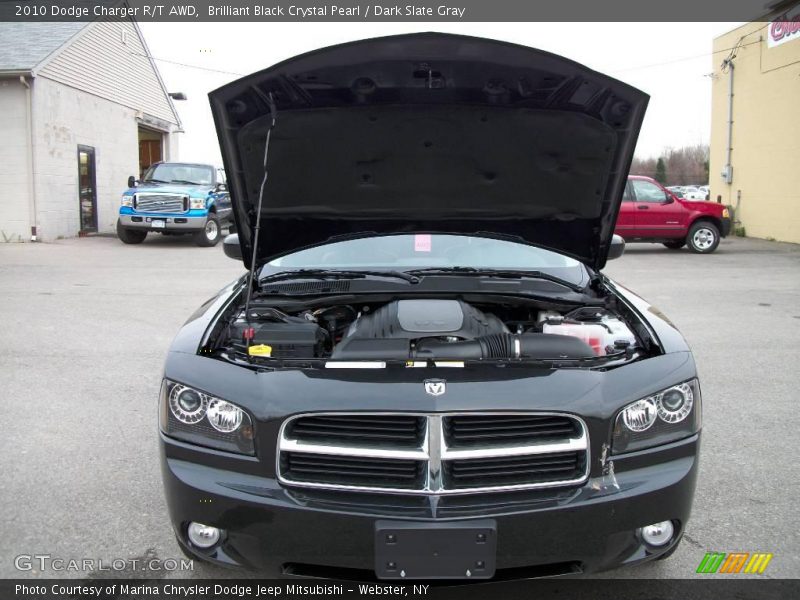 Brilliant Black Crystal Pearl / Dark Slate Gray 2010 Dodge Charger R/T AWD