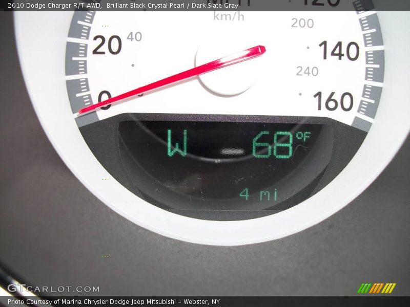 Brilliant Black Crystal Pearl / Dark Slate Gray 2010 Dodge Charger R/T AWD