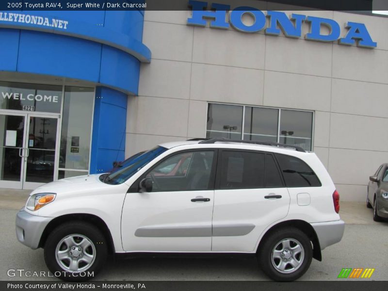 Super White / Dark Charcoal 2005 Toyota RAV4