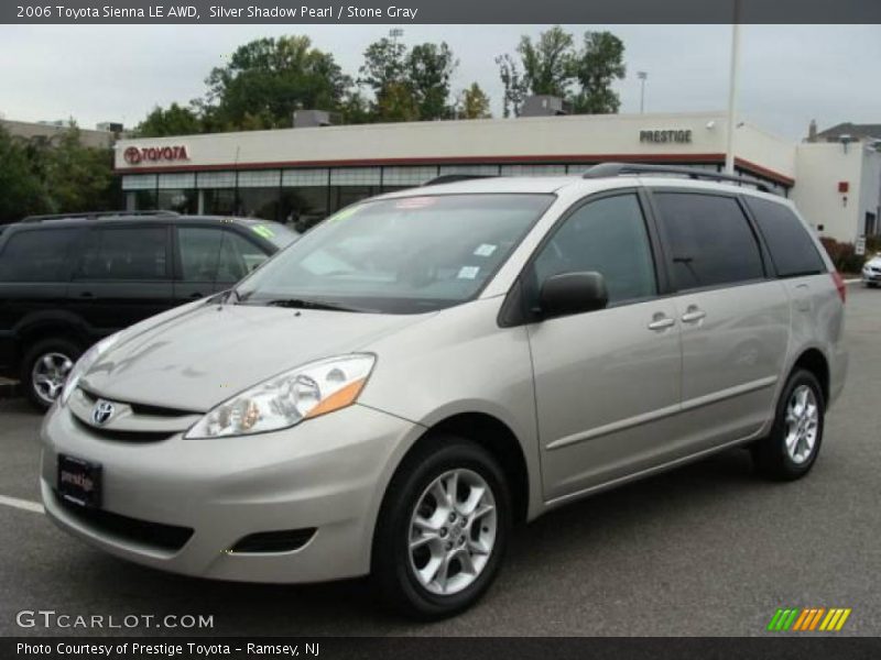Silver Shadow Pearl / Stone Gray 2006 Toyota Sienna LE AWD