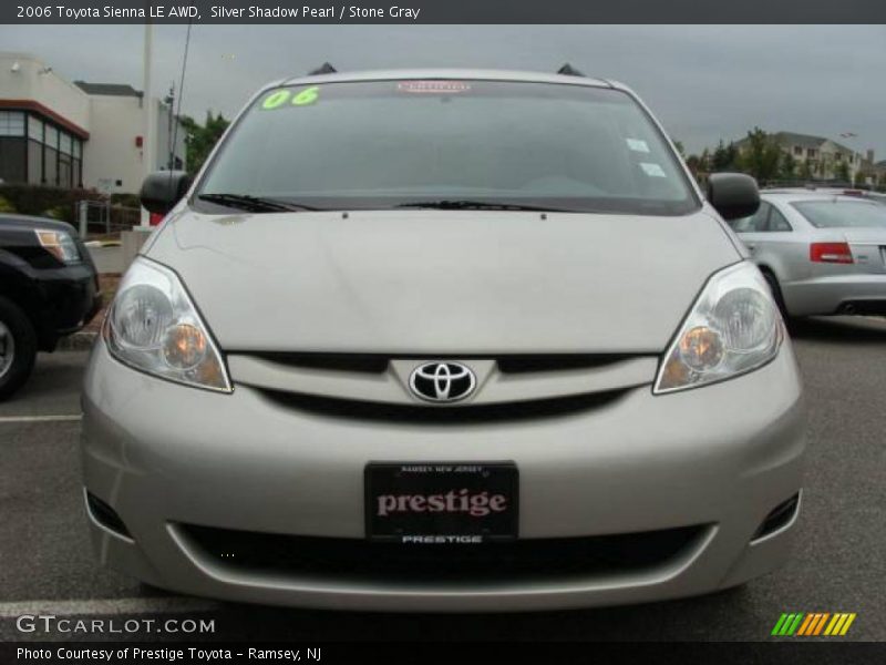 Silver Shadow Pearl / Stone Gray 2006 Toyota Sienna LE AWD