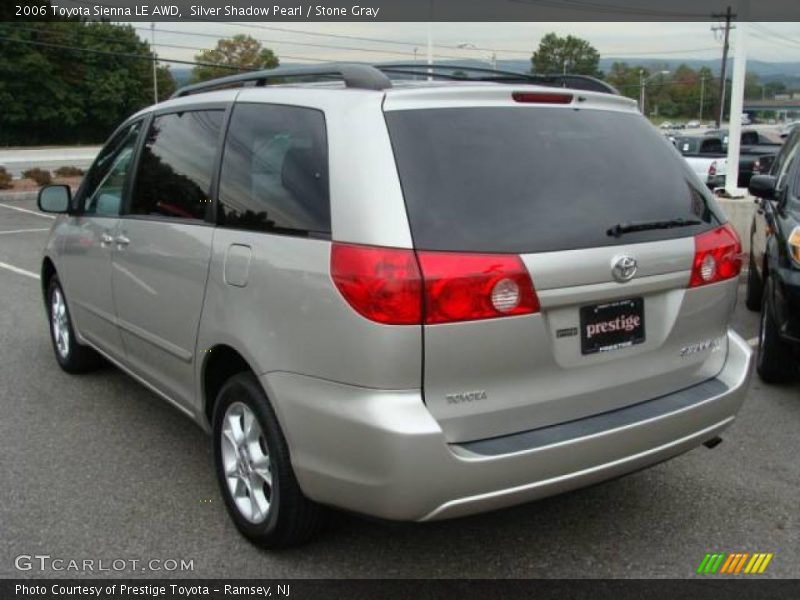 Silver Shadow Pearl / Stone Gray 2006 Toyota Sienna LE AWD