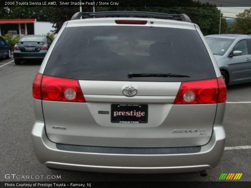 Silver Shadow Pearl / Stone Gray 2006 Toyota Sienna LE AWD