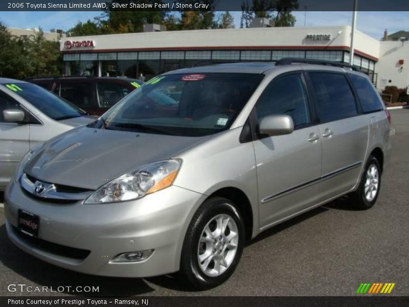 Silver Shadow Pearl / Stone Gray 2006 Toyota Sienna Limited AWD