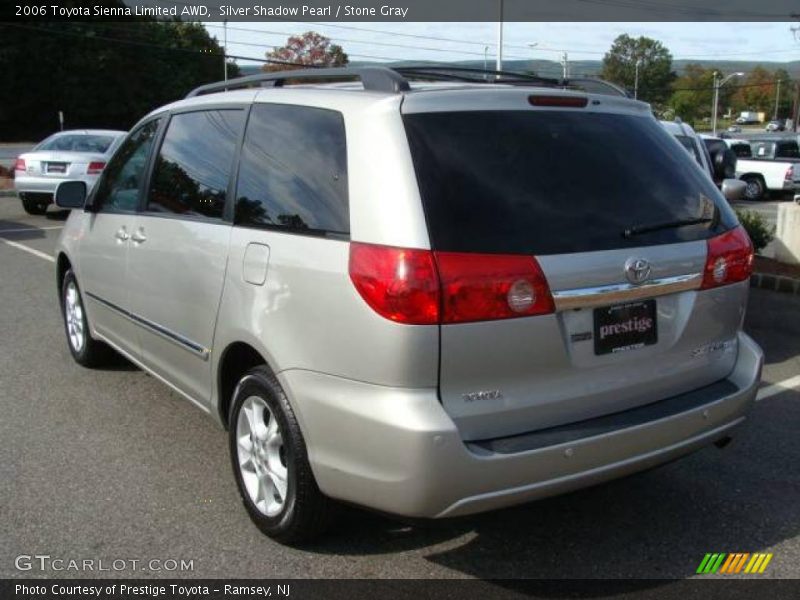 Silver Shadow Pearl / Stone Gray 2006 Toyota Sienna Limited AWD