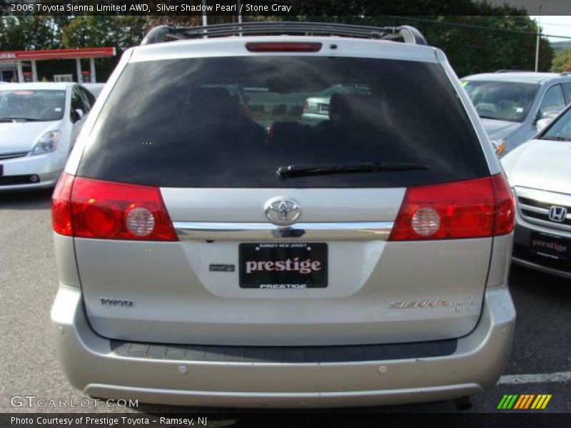 Silver Shadow Pearl / Stone Gray 2006 Toyota Sienna Limited AWD