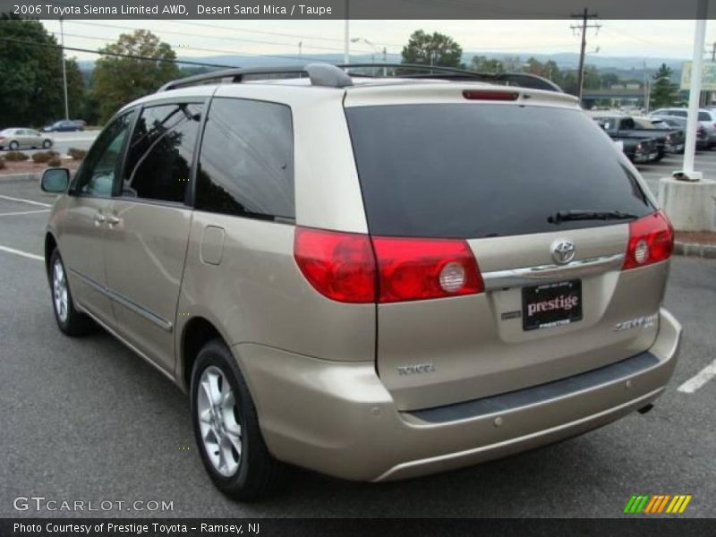 Desert Sand Mica / Taupe 2006 Toyota Sienna Limited AWD