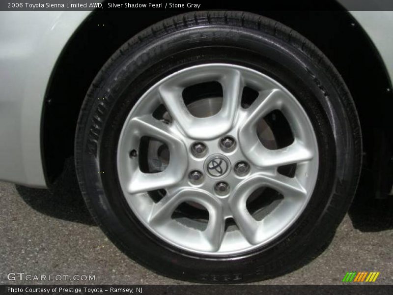Silver Shadow Pearl / Stone Gray 2006 Toyota Sienna Limited AWD