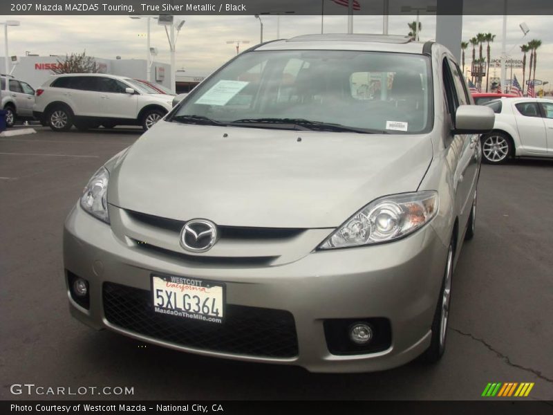 True Silver Metallic / Black 2007 Mazda MAZDA5 Touring