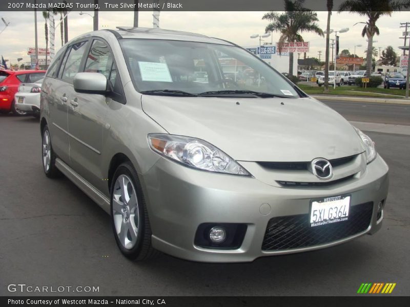 True Silver Metallic / Black 2007 Mazda MAZDA5 Touring