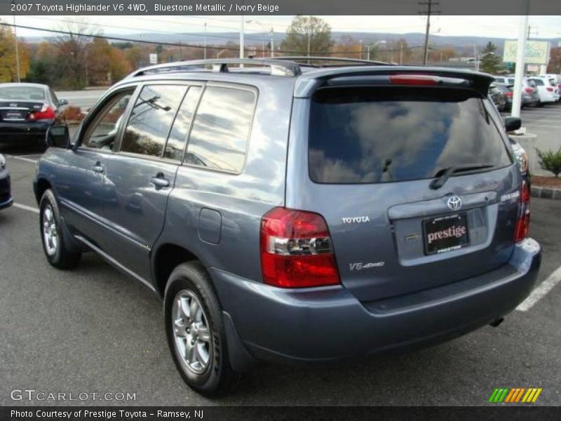 Bluestone Metallic / Ivory Beige 2007 Toyota Highlander V6 4WD