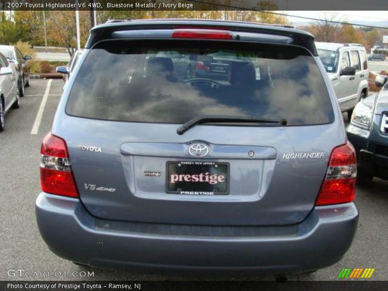 Bluestone Metallic / Ivory Beige 2007 Toyota Highlander V6 4WD