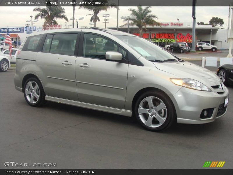 True Silver Metallic / Black 2007 Mazda MAZDA5 Touring