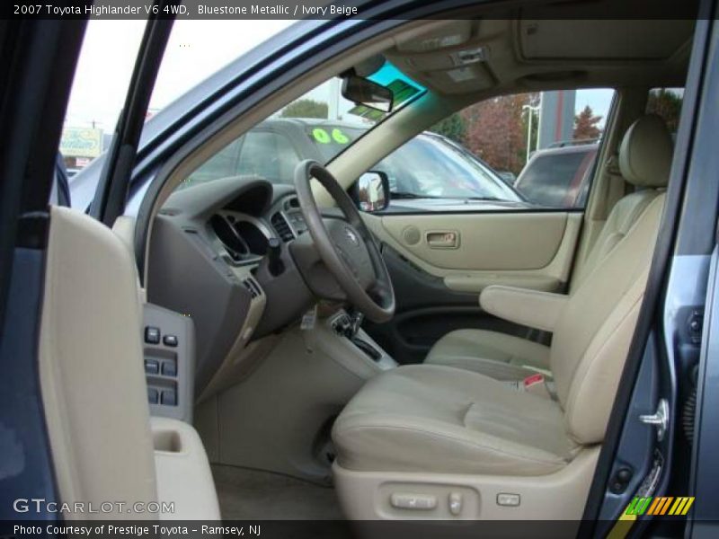 Bluestone Metallic / Ivory Beige 2007 Toyota Highlander V6 4WD